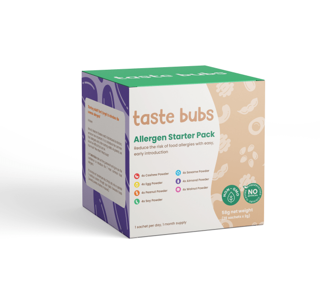 Start-up Taste Bubs says its food allergen kit will help reduce the risk of children developing a food allergy by providing a safe and easy method to introduce common trigger foods.