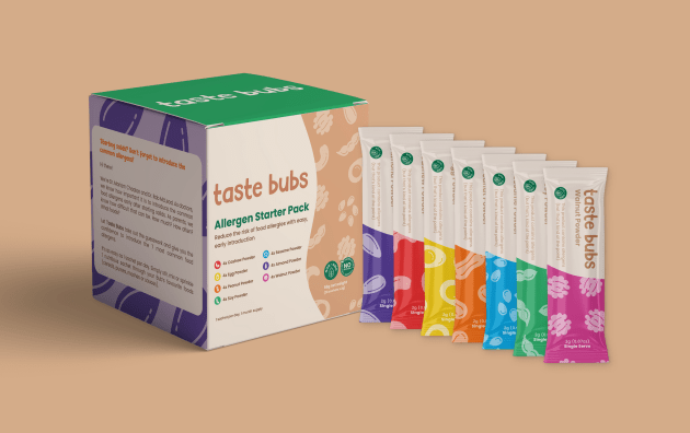 Start-up Taste Bubs says its food allergen kit will help reduce the risk of children developing a food allergy by providing a safe and easy method to introduce common trigger foods.