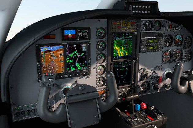 AEA is reporting strong sales revenue for avionics world-wide, although retro-fit values have declined. (Garmin)