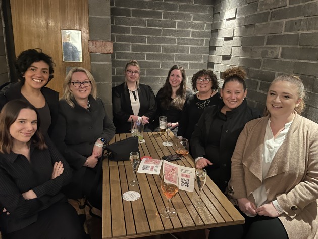 Team Ball & Doggett (from left): Kristen Dreischl, Sofia Cerros, Jane Jackson, Ramey Dalzell, Chloe Watson, Claire Newman, Zaidee Jackson, and Courtenay Loraine. Image: Print21