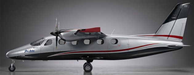 Certified in 2024, the P2012 STOL is an 11-seat, high-wing piston twin built for short runways and demanding environments. (Hallmarc)