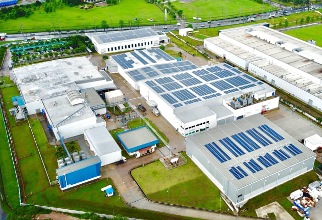 Tetra Pak site solar panel installations