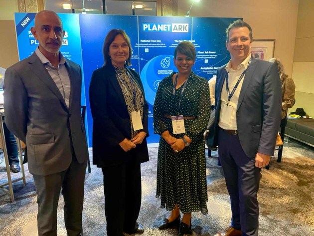Members of the Tetra Pak team in attendance, as an event sponsor and also as participants. (L-R) Vikas Ahuja, Eija Hietavuo; Flavia Vaz, Boris Munster.