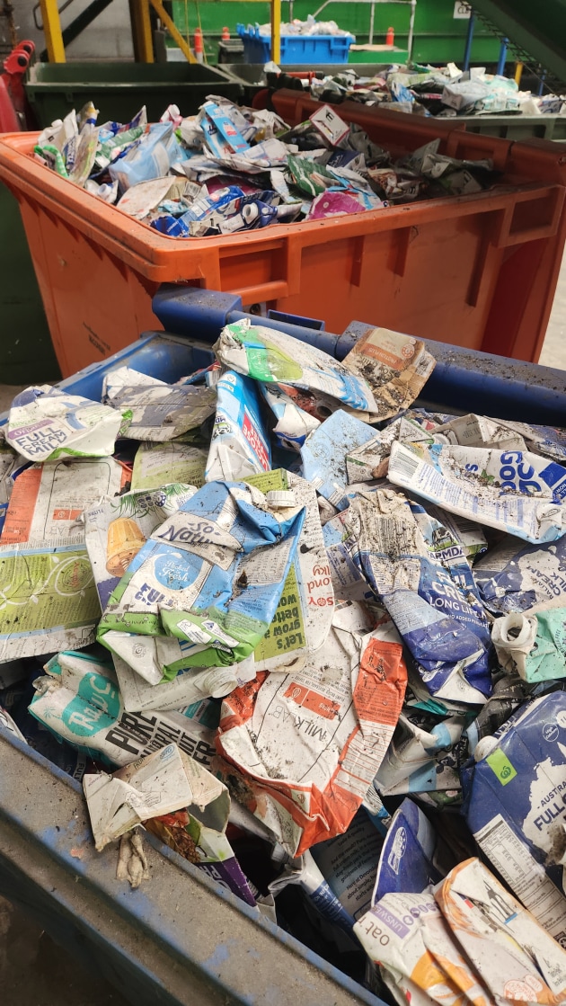 Tetra Pak used beverage cartons that have been sorted