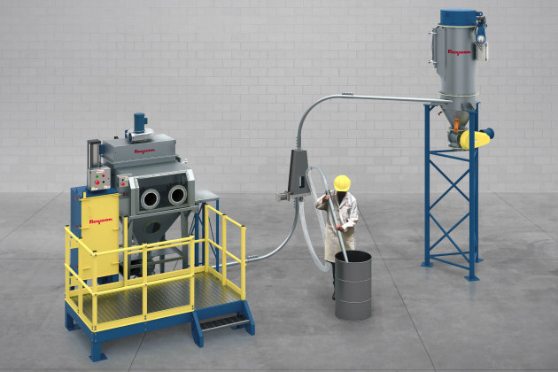 Flexicon has introduced its latest Pneumati-Con dilute phase vacuum conveying system, designed to facilitate dust-free manual dumping and the conveying of materials from small bags or sacks.
Source: Flexicon