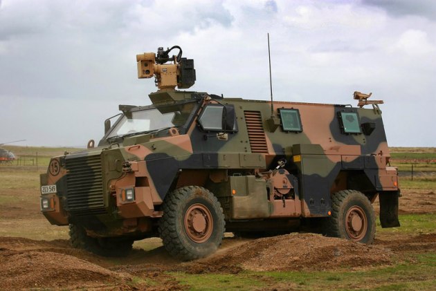 An EOS RWS on top of a Bushmaster. Credit: Thales/EOS/Defence