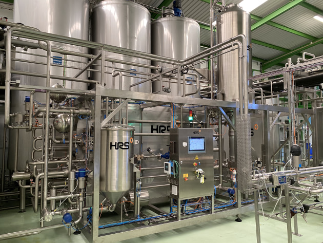 The new HRS  dsi series uses direct steam injection to increase the speed of sterilising products such as oat milk. (Source: HRS Heat Exchangers)