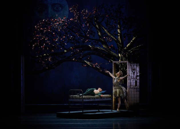 Ako Kondo as the Nightingale with Callum Linnane as Oscar. Photo by Christopher Rodgers-Wilson.