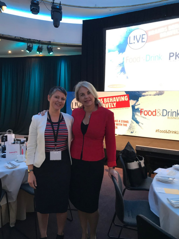 Brand Opus MD Nikki Moeschinger (left) with Food & Drink Business and PKN publisher Lindy Hughson.