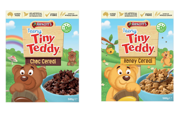 Arnott&rsquo;s has transformed the beloved Arnott&rsquo;s Tiny Teddy into Teeny Tiny Teddy Cereal,
