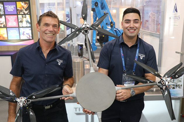 Titomic showed off the breakthrough UAV prototype at the Avalon Airshow.
Titomic