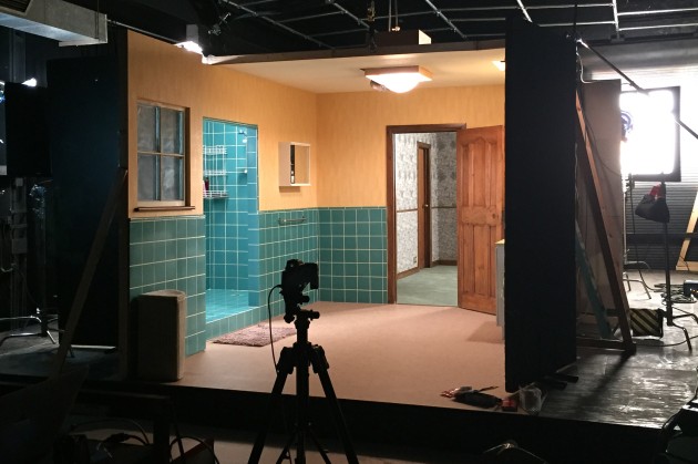&copy; Nicky Hamilton. Set up for The shower.
