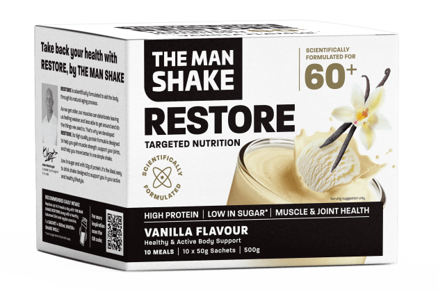 Restore is available in two flavours, chocolate and vanilla.