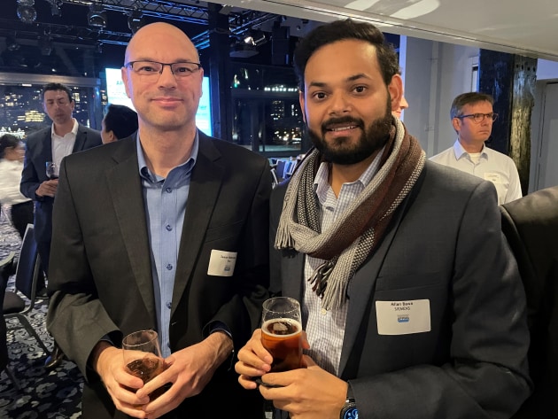Saxon Robinson of tna and Milan Bawa of Siemens.