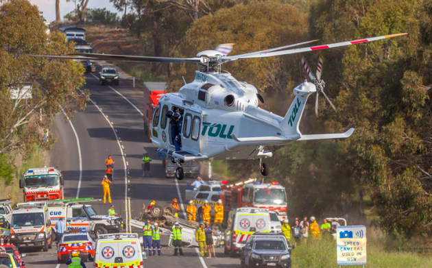 Toll Aviation runs a fleet of eight AW 139s in the air ambulance role. (Toll Group)