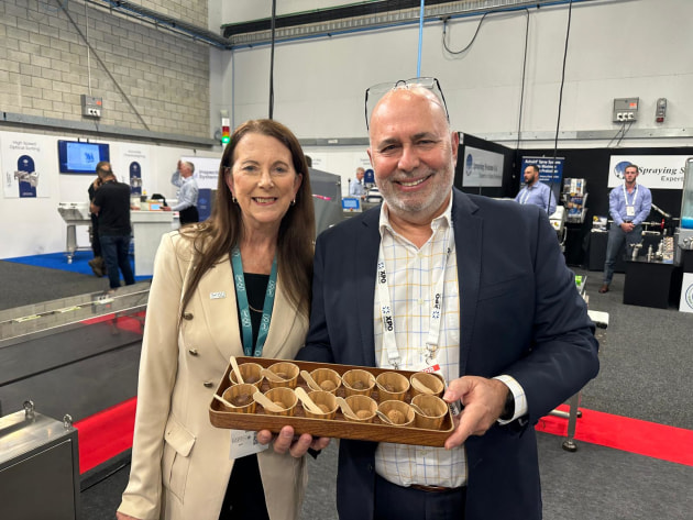 Sharon Amos with Tony Dinallo from J L Lennard.