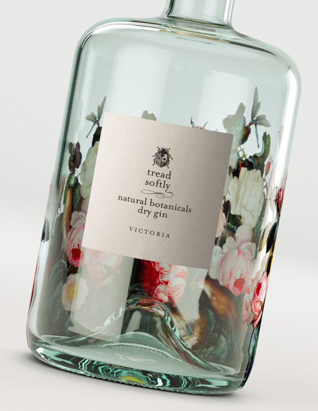 On the small front label, fashioned from natural paper stock and printed by Ultra Labels, there&rsquo;s a tiny illustration of a ladybird, encouraging consumers to lean in and investigate.