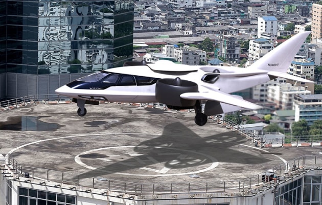 An artists impression of a Trifan 600. (XTI Aircraft)
