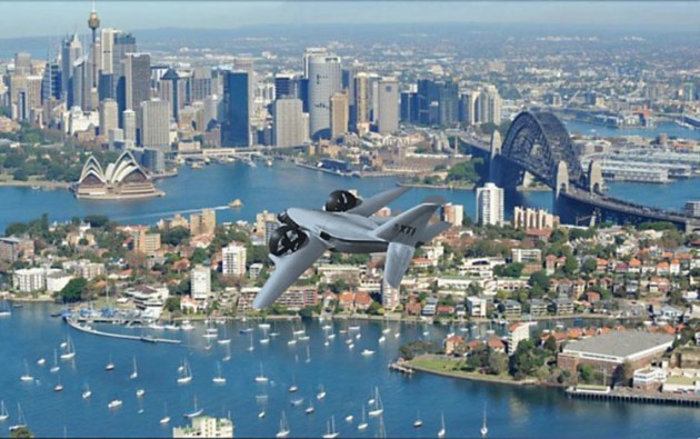 An artist's impression of a Trifan 600 over Sydney. (Heliflite)