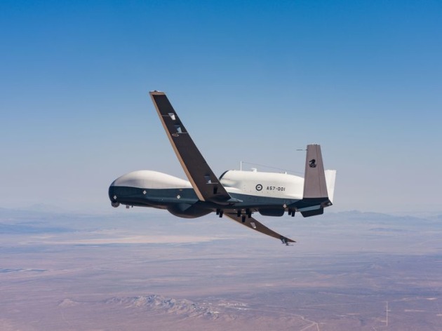 The multi-intelligence MQ-4C Triton is an uncrewed high-altitude aircraft that can perform persistent maritime surveillance.
Credit: Northrop Grumman