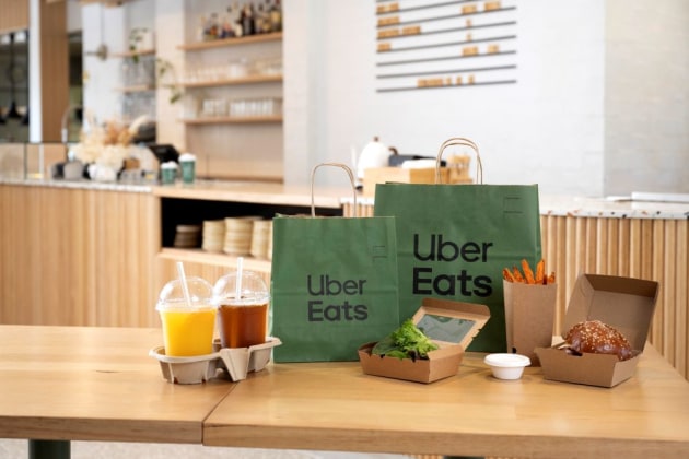 Detpak has produced a smaller bag for Uber Eats
