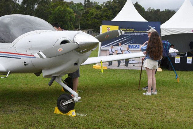 University of NSW had a Diamond DA40 on display at Airshows Downunder Shellharbour. They now operate a fleet of 14 Diamond aircraft. (Steve Hitchen)