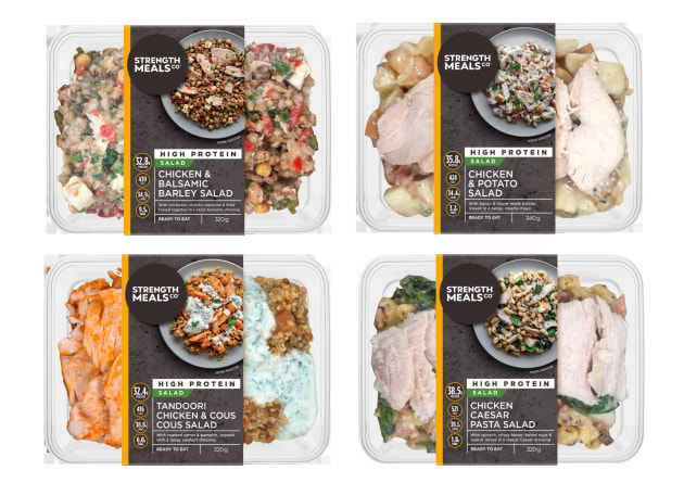 Strength Meals Co high-protein ready-to-eat salads. Source: Strength Meals Co