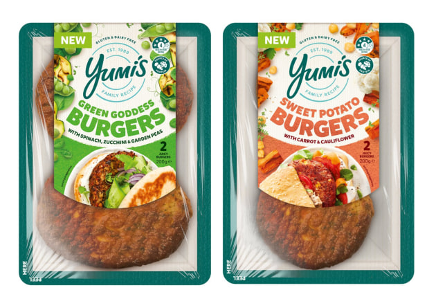 George Weston Foods owned company, Yumi&rsquo;s, has launched its latest range of dairy and gluten free Veggie Burgers, in flavours Green Goddess and Sweet Potato.
Source: Yumi's