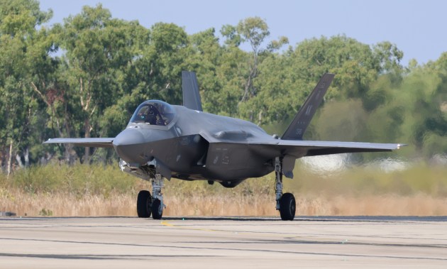 USAF F-35A from the 355th Fighter Squadron at Tindal.
Credit: Nigel Pittaway