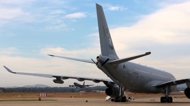 A United States Air Force KC-135 departing RAAF Base Amberley.

Credit: Nigel Pittaway