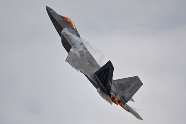 Two USAF F-22 Raptors have been placed on the display roster for Pacific Airshow Gold Coast this year. (Steve Hitchen)