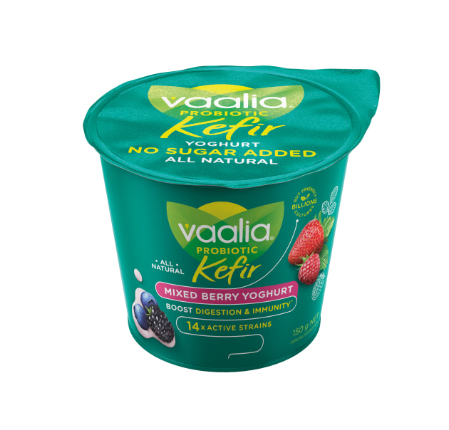 Vaalia&rsquo;s new range of all-natural, lactose-free Probiotic Kefir Yoghurt has no added sugar and a boost of billions of gut-friendly bacteria in just one tub.