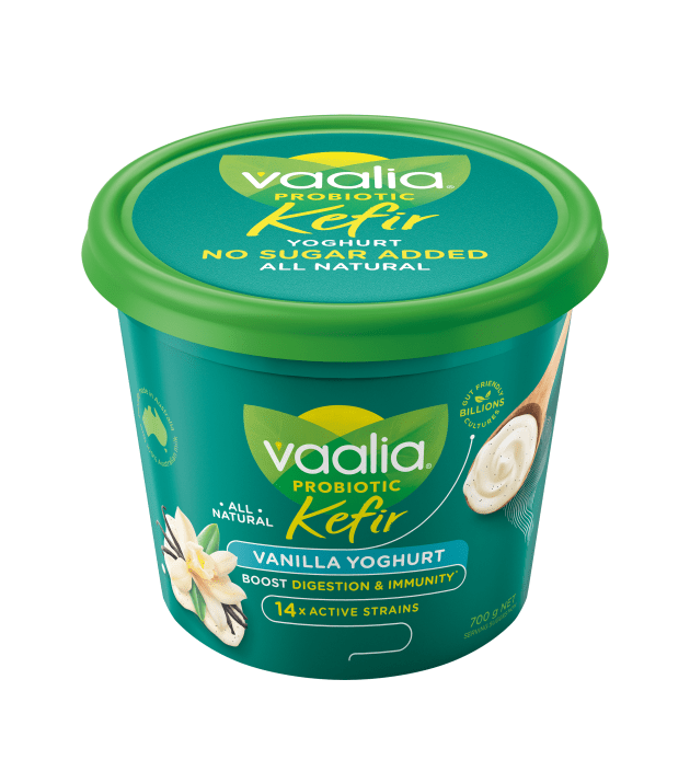 Vaalia&rsquo;s new range of all-natural, lactose-free Probiotic Kefir Yoghurt has no added sugar and a boost of billions of gut-friendly bacteria in just one tub.