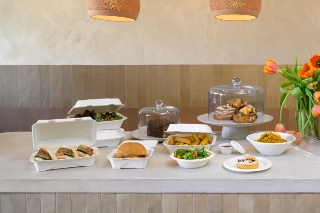 Detpak's Vanguard claims to be first to market with its range of compostable, no-added PFAS sugarcane plates, bowls and containers.