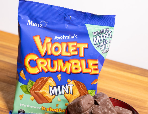 Violet Crumble has released a minty-fresh new take on the original, launching its new Violet Crumble Mint Cubes exclusively into Coles.