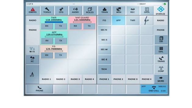 The VCS-4G IP-based voice communications system from Rohde & Schwarz. R&S