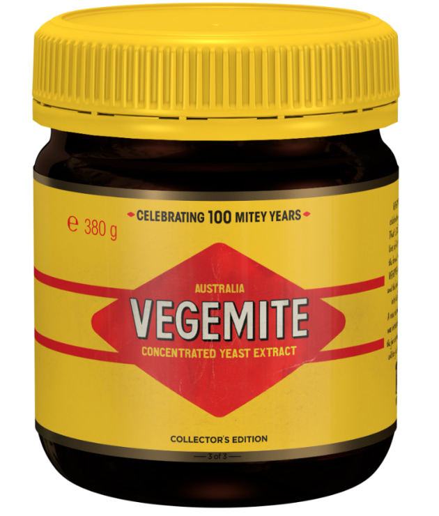 In the 1960s a new red and yellow label design was introduced, paving the way for the jar we know today. Image: Bega
