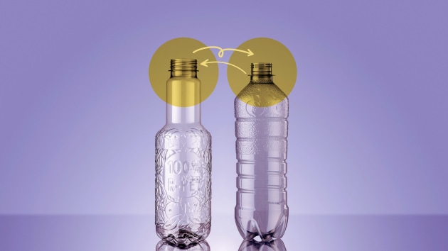 If both aseptically filled beverages and juice and carbonated soft drinks are to be produced, for example, different sizes of bottle neck are needed.