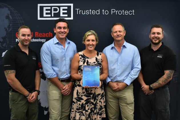 5 of EPE&rsquo;s Veterans &ndash; Grant Phillips, Scott Corrigan, Nicole Sauer, Warwick Penrose, Jack Batty. (supplied)
