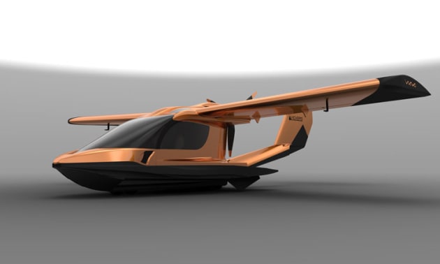 The Vickers Wave is a carbon-fibre amphibious LSA. (Vickers Aircraft)