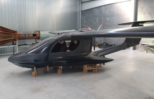 A mock-up of the Vickers Wave four-seat version. (Vickers Aircraft)