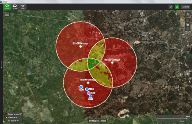 An example of Viper's geofencing capabilities. Credit: Chemring