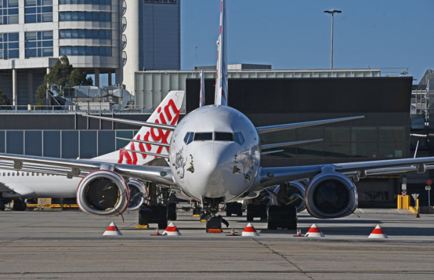 Brooding and bored: a Virgin B737 with nowhere to go. (Steve Hitchen)