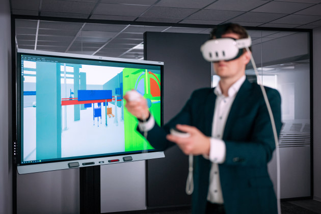With the new generation of mobile laser scanners and VR goggles, any type of modeled KHS line can be presented to customers with fast turnaround.