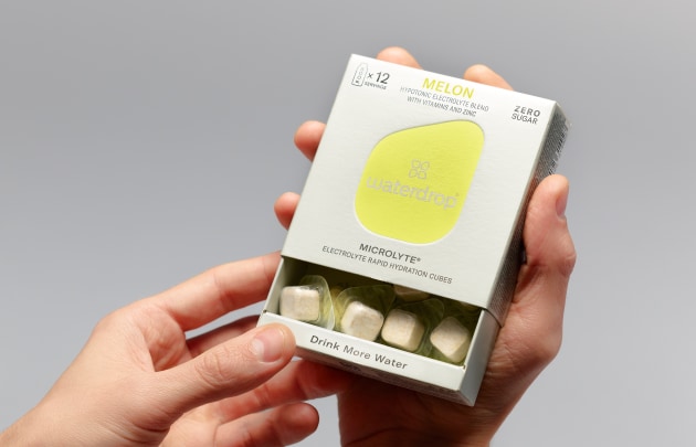 waterdrop's Microlyte is a hydration-boosting cube that contains five electrolytes and nine vitamins.
