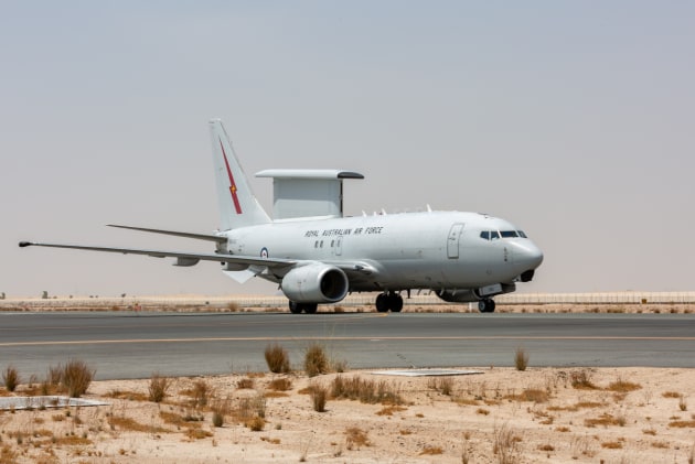 A RAAF E-7A Wedgetail arrives in the Middle East.
Defence