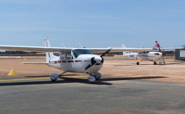 Wentworth in NSW was a beneficiary of Round 6 of the Remote Airstrips Upgrade Program. (Sonya Boadle)