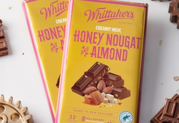 Whittaker&rsquo;s new Honey Nougat and Almond block is a permanent addition to the chocolatier&rsquo;s 250g block range.