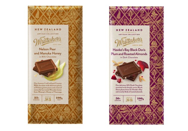 Whittaker&rsquo;s premium 100g New Zealand Artisan range features innovative, premium flavours.