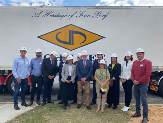 Officials at the opening of John Dee's Warwick facility